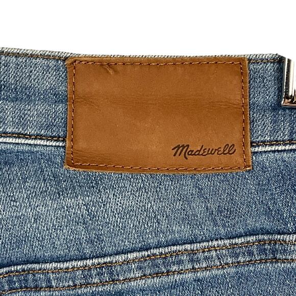Madewell 9" in High Rise Skinny Seamed Step Hem Edition Raw Blue Jeans sz 25 NEW - Picture 10 of 12